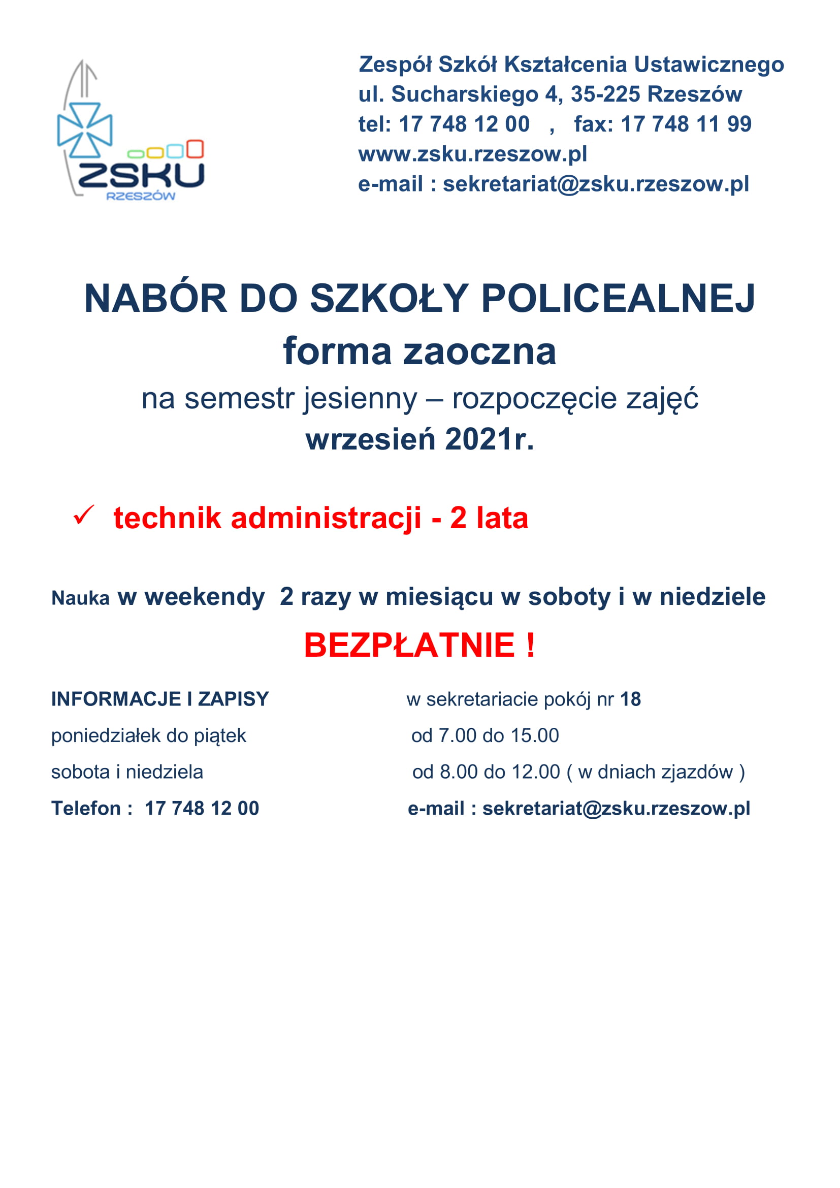 Nabór Szkoła Policealna 1