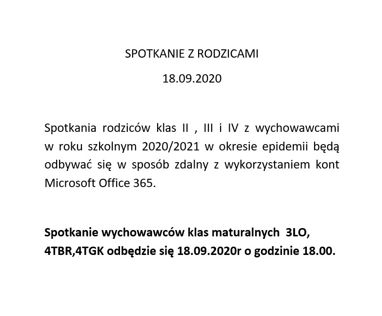 spotkanie z rodzicami